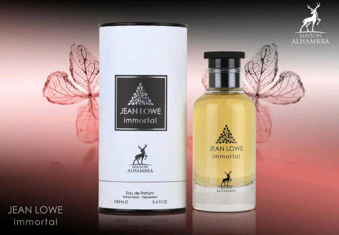 عطر و ادکلن JEAN LOWE immortel جین لووه ایمورتال مشابه لویی ویتون المنسیت شرکت الحمبرا حجم 100ml عطر و ادکلن JEAN LOWE immortel جین لووه ایمورتال مشابه لویی ویتون المنسیت شرکت الحمبرا حجم 100ml