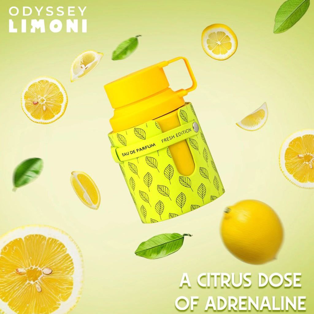 عطر و ادکلن ODYSSEY LIMONI اودیسی لیمونی مشابه بین لویی ویتون ایمجینیشن و لویی ویتون افتر نون سویم از شرکت آرماف حجم 100ml عطر و ادکلن ODYSSEY LIMONI اودیسی لیمونی مشابه بین لویی ویتون ایمجینیشن و لویی ویتون افتر نون سویم از شرکت آرماف حجم 100ml