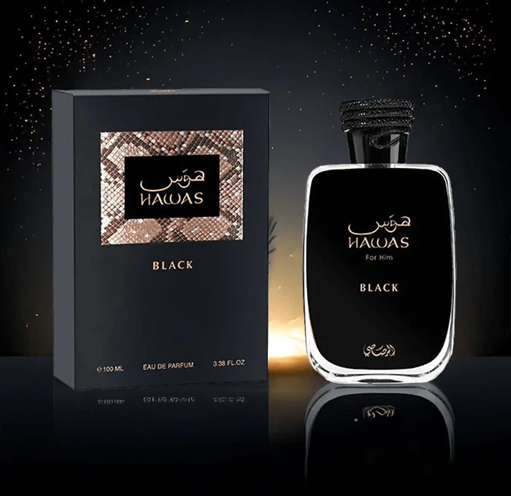 عطر و ادکلن HAWAS BLACK هوس بلک مشابه کرید اونتوس و نیشانه هاجیوات از شرکت رصاصی حجم 100ml عطر و ادکلن HAWAS BLACK هوس بلک مشابه کرید اونتوس و نیشانه هاجیوات از شرکت رصاصی حجم 100ml