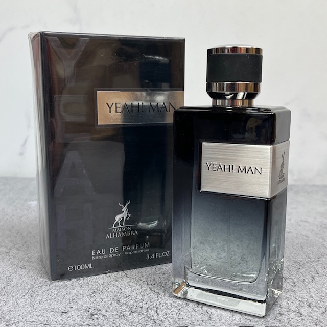 عطر و ادکلن YEAH MEN یه من از شرکت الحمبرا مشابه بوی ایو سن لورن وای حجم 100ml