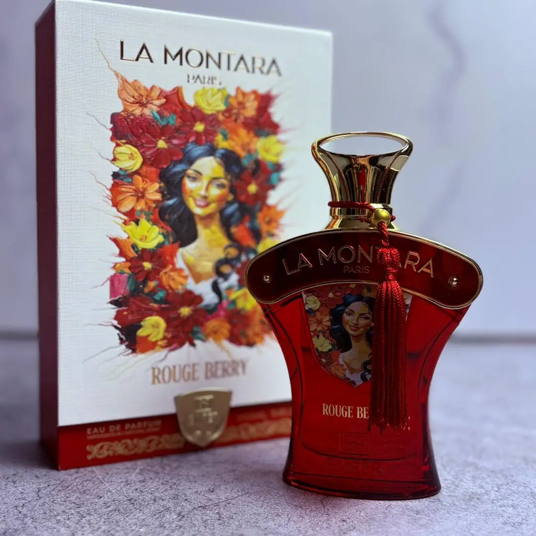 عطر و ادکلن LA MONTARA Rouge Berri لامونتارا روژ بری از شرکت امپر مشابه بوی کازامراتی بوکت ایدل حجم 100 ml عطر و ادکلن LA MONTARA Rouge Berri لامونتارا روژ بری از شرکت امپر مشابه بوی کازامراتی بوکت ایدل حجم 100 ml