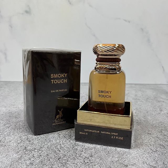 عطر و ادکلن SMOKE TOUCH اسموکی تاچ از شرکت الحمبرا مشابه بوی تامفورد توسکان لدر حجم 80میل