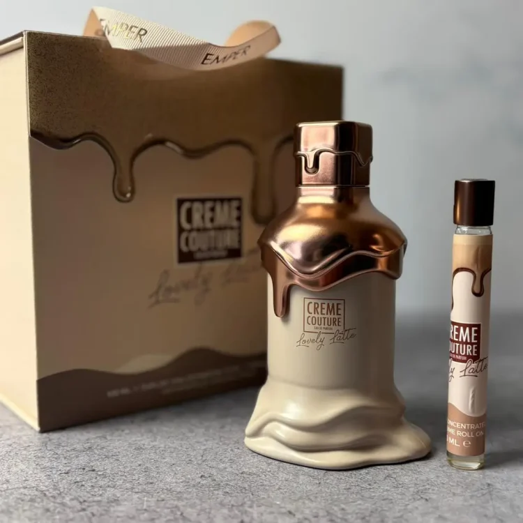 عطر و ادکلن گیفت،کادویی(لوکس)CEREM COUTURE Lovely Latte کرم کوتور لاولی لته از شرکت له شامو حجم 120ml