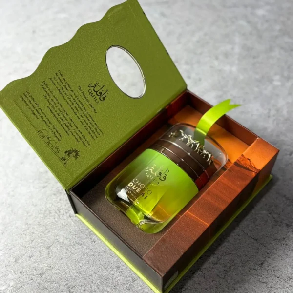 عطر و ادکلن QAFILA CHOCO DUBAI قافله چوکو دبی از شرکت له شامو رایحه دبی چاکلت حجم 100ml