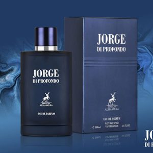 عطر و ادکلنJORGE DI PROFONDO DEEP BLUE جورج دی پرفومو دیپ بلو از شرکت الحمبرا مشابه بوی جورجیو آرمانی اکوا د جیو پروفوندو حجم 100ml