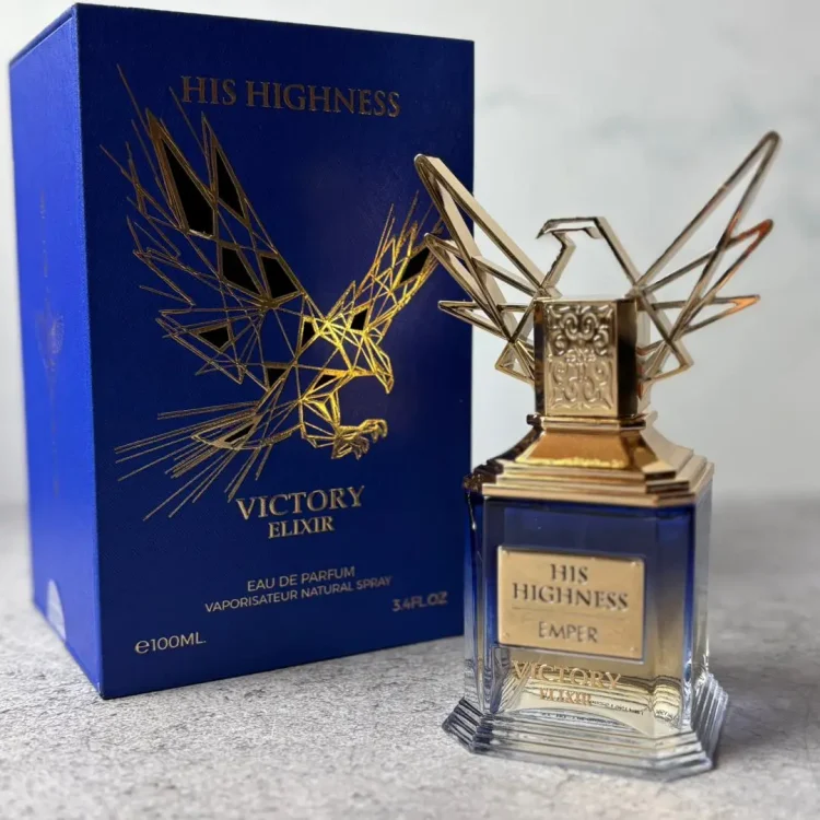 عطر و ادکلن HIS HIGHNESS VICTORY ELIXIR هیز هایگنس ویکتوری الکسیر از شرکت امپر مشابه بوی عالی  اینوکتوس لجند پاکورابان حجم 100ml
