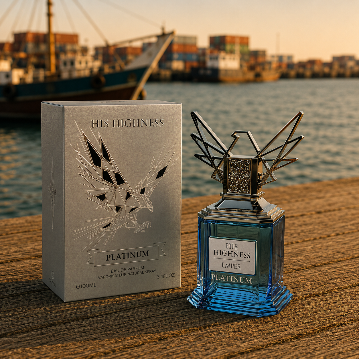 عطر و ادکلن HIS HIGHNESS PLATINUMهیز هایگنس پلاتینیوم از شرکت امپر مشابه بوی عالی اینوکتوس پاکروابان حجم100ml