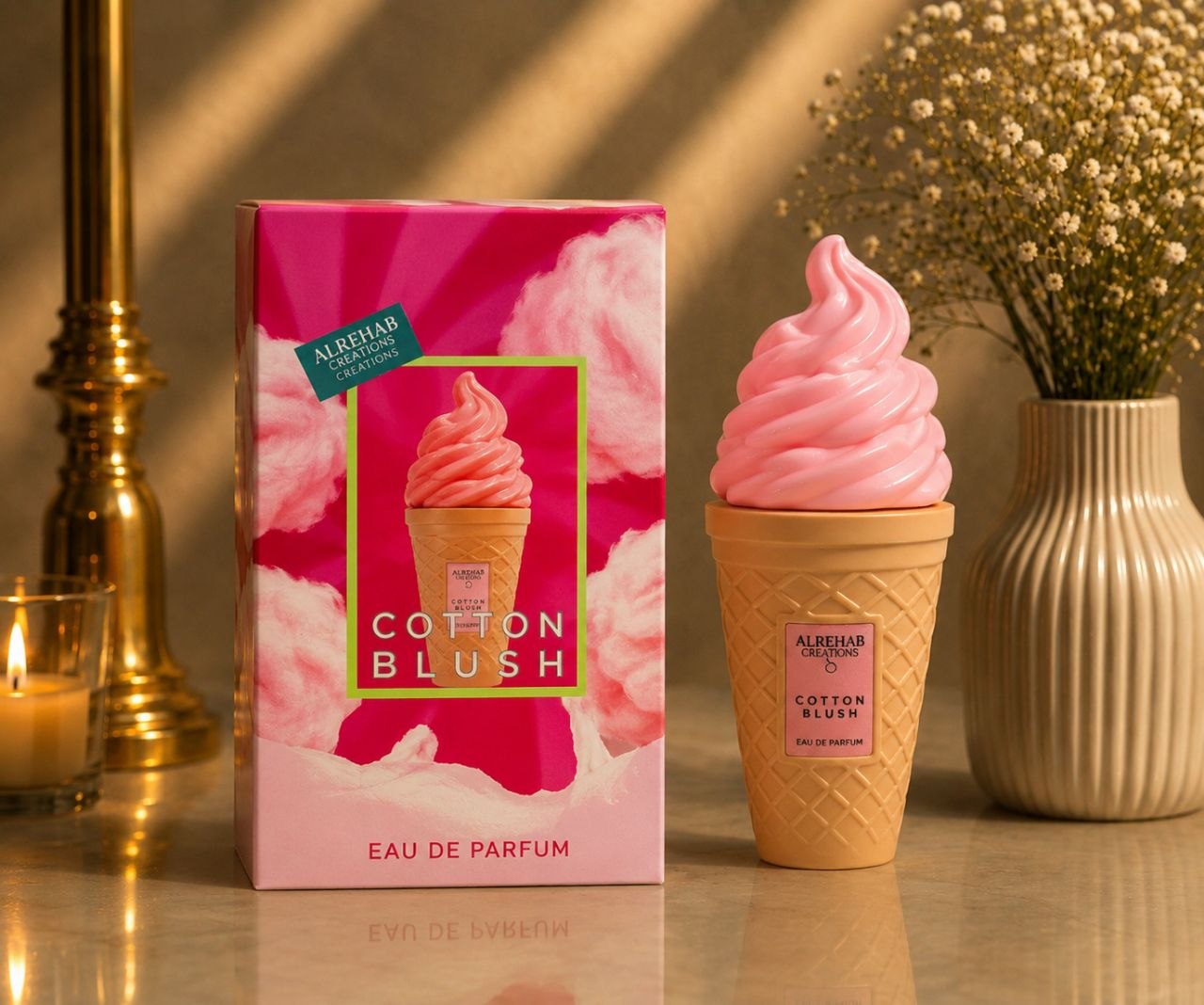 عطر و ادکلن Cotton Blush کاتن بلاش از شرکت عربیات شوگر بستنی  حجم 100ml