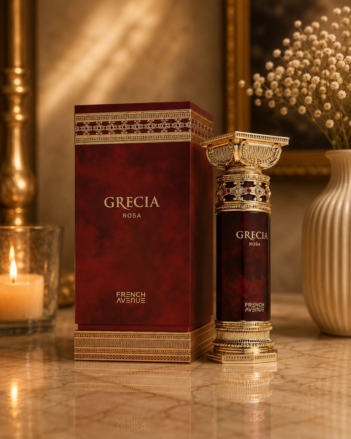عطر و ادکلنGrecia Rosa گریسیا رزا از شرکت فرنچ اونیو مشابه بوی دام رزا حجم Original 100ml