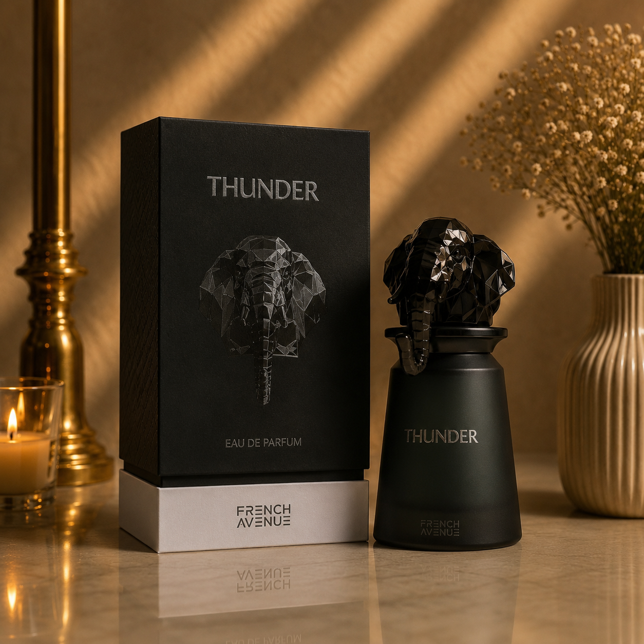 عطر و ادکلن Thunder تندر از شرکت فرنچ اونیو مشابه بوی ادکلن نیش پنهالیگونز د اومنیسینت مستر تامپسون حجم Original 100ml