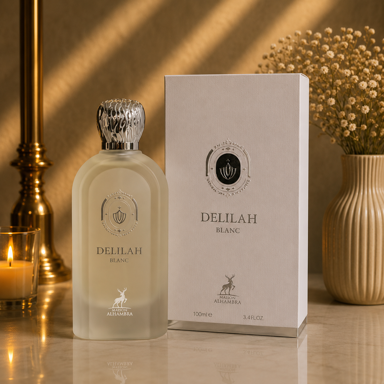 عطر و ادکلن Delilah Blanc دلیله بلاک از شرکت الحمبرا مشابه بوی مارلی والایا حجم 100ml