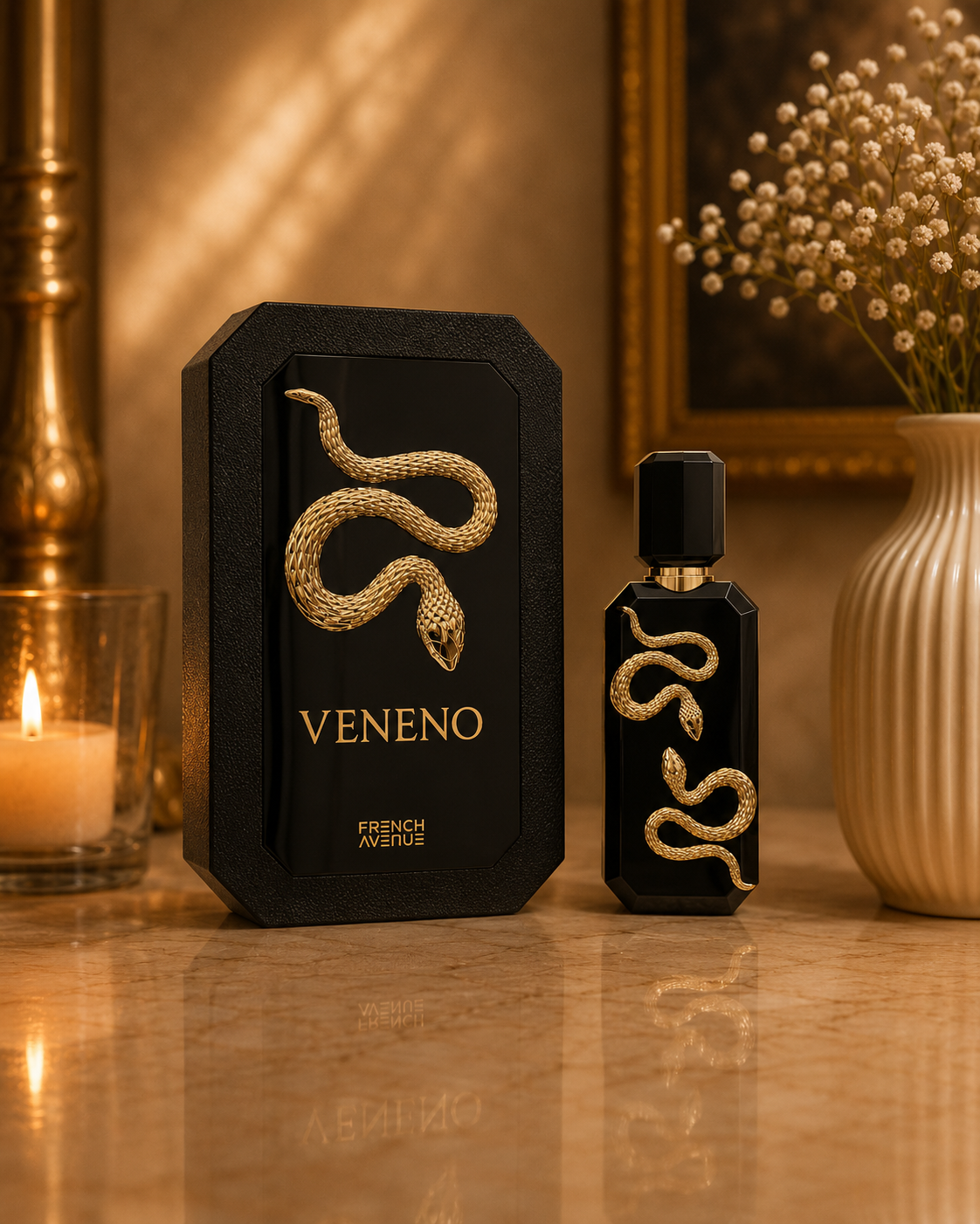 عطر و ادکلن Veneno وننو از شرکت فرنچ اونیو مشابه بوی اسموکینگ هات بای کیلیان حجم 100ml