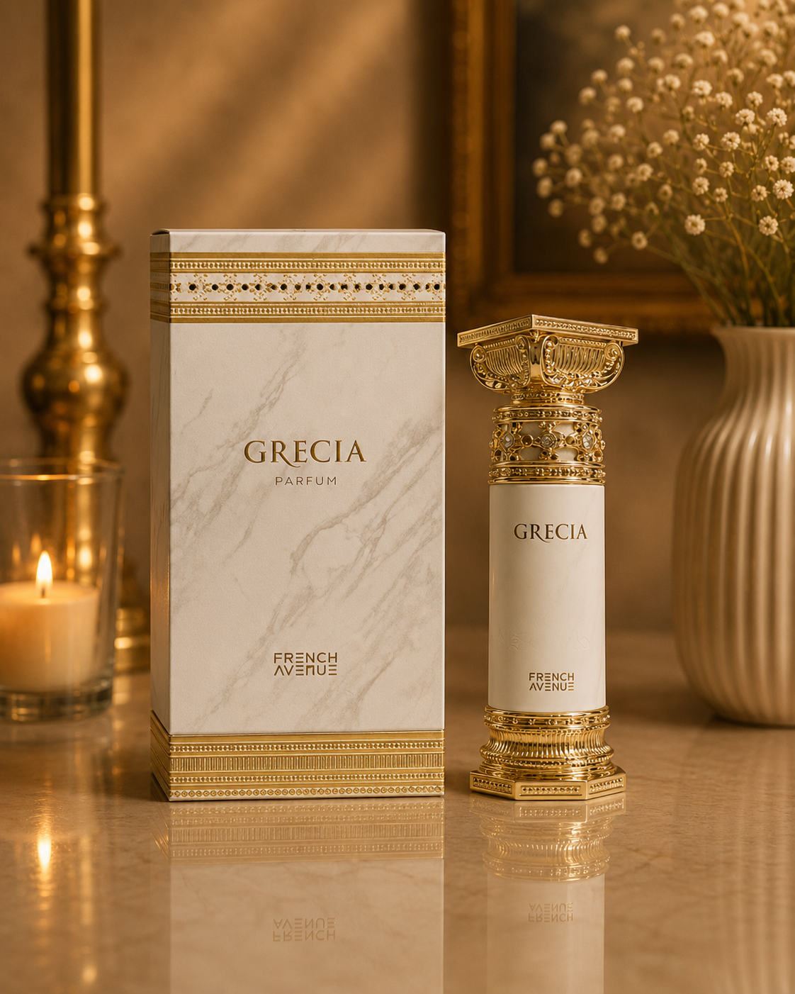 عطر و ادکلن Grecia گریسیا از شرکت فرنچ اونیو مشابه بوی بلانش بت حجم Original 100ml