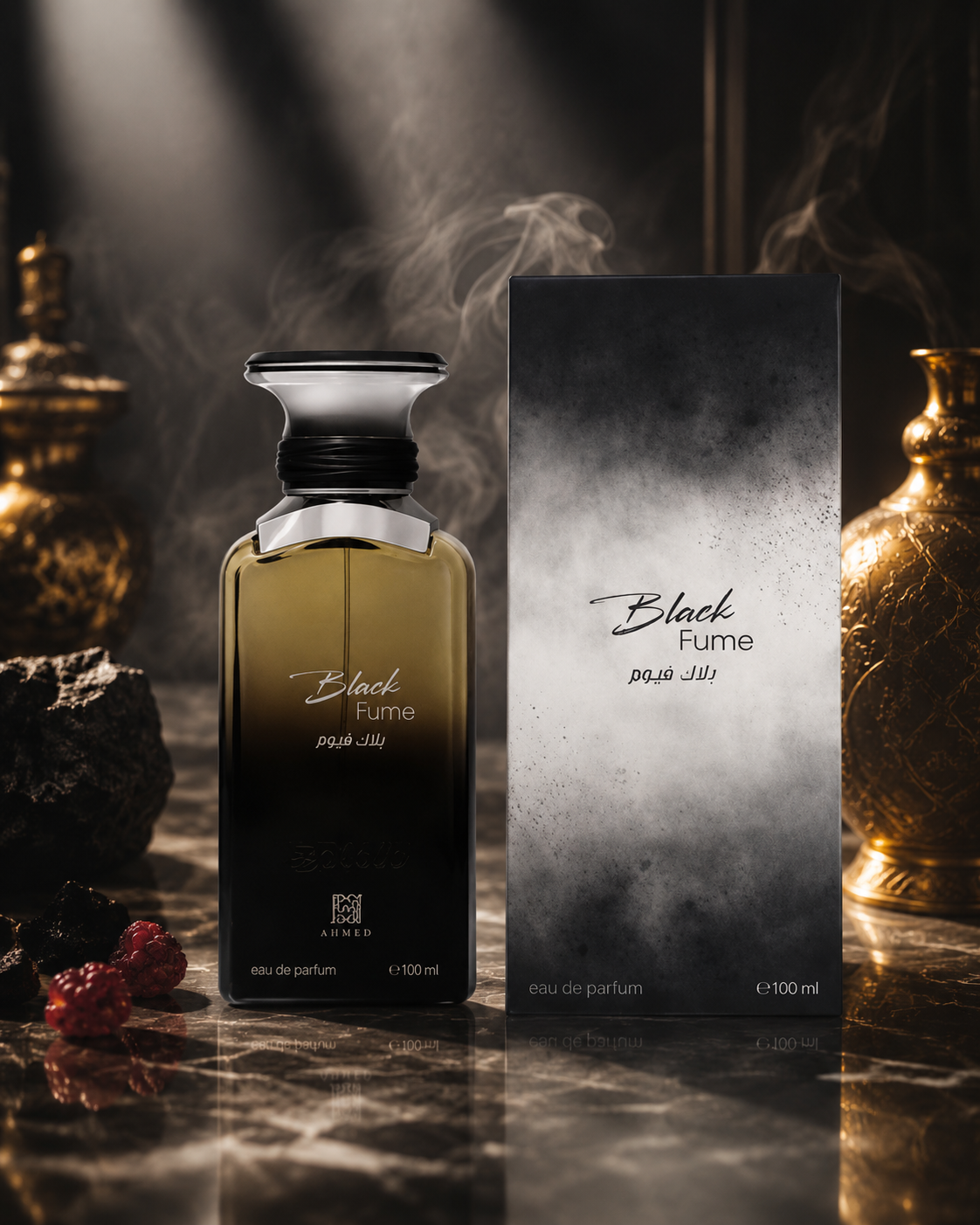 عطر و ادکلن Black Fume بلک فیوم از شرکت احمد مغربی مشابه بوی امپریال والی قصه حجم 100ml عطر و ادکلن Black Fume بلک فیوم از شرکت احمد مغربی مشابه بوی امپریال والی قصه حجم 100ml