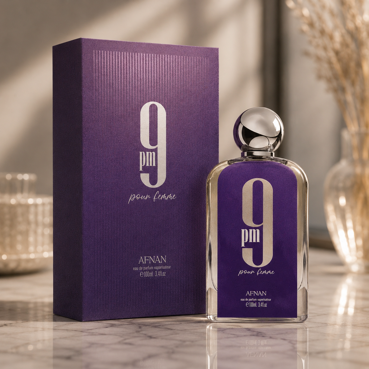 عطر و ادکلن 9PM pour femme ناین پی ام فور فم از شرکت افنان حجم 100ml